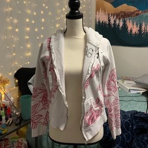 White Billabong Zip Up